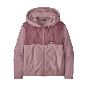 Patagonia Women’s Microdini Fleece Pink Zip Up Hoodie
